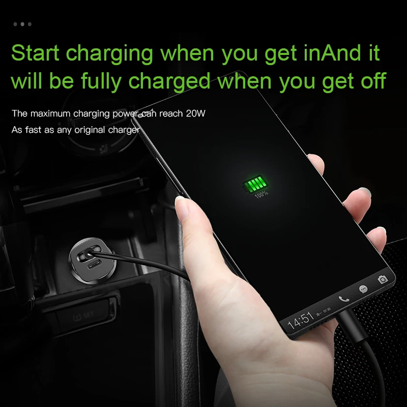 Baseus Quick Charge 4 0 3 USB Автомобильное зарядное устройство для iPhone 11 Pro Max Xiaomi Huawei SCP QC QC4.0