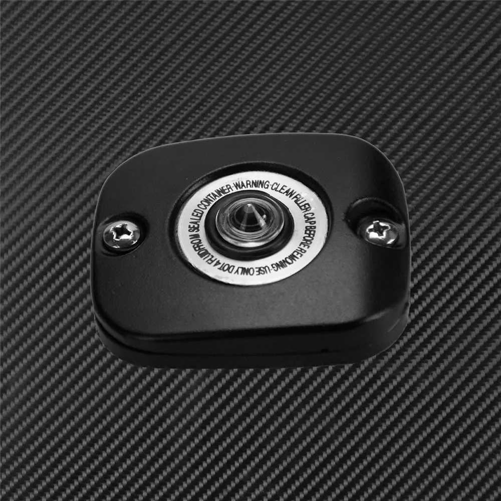 МОТОЦИКЛ хром черный главный тормозной цилиндр для переднего колеса Крышка Harley