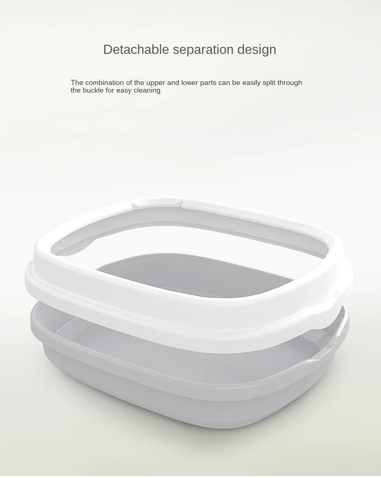 

Semi-enclosed Cat Litter Box with Cat Shovel Cat Litter Box Semi-enclosed Cat Litter Box To Prevent Outward Splashing