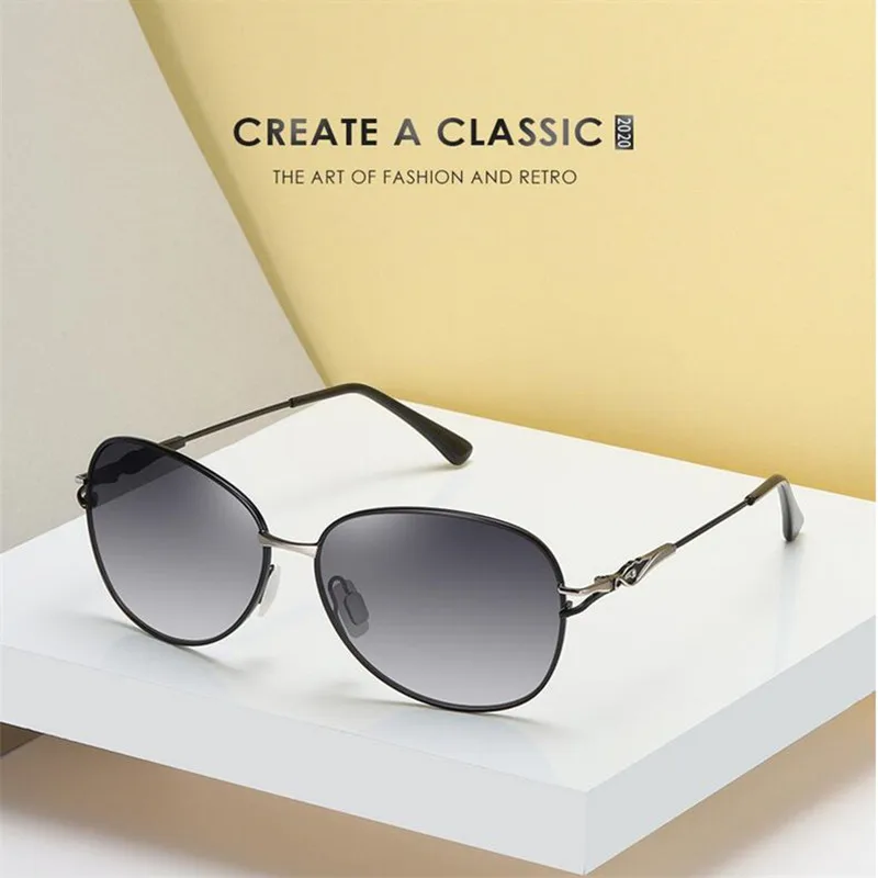 SOPRETTY 2020 женские поляризационные солнцезащитные очки большие черные градиентные