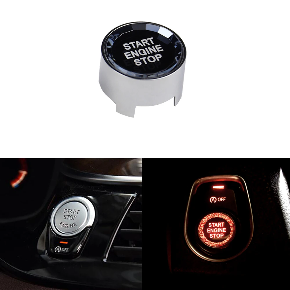 

Запуска двигателя автомобиля декоративная крышка переключателя для BMW Crystal G/F, шасси с кнопкой выключения ABS, аксессуар для автостайлинга