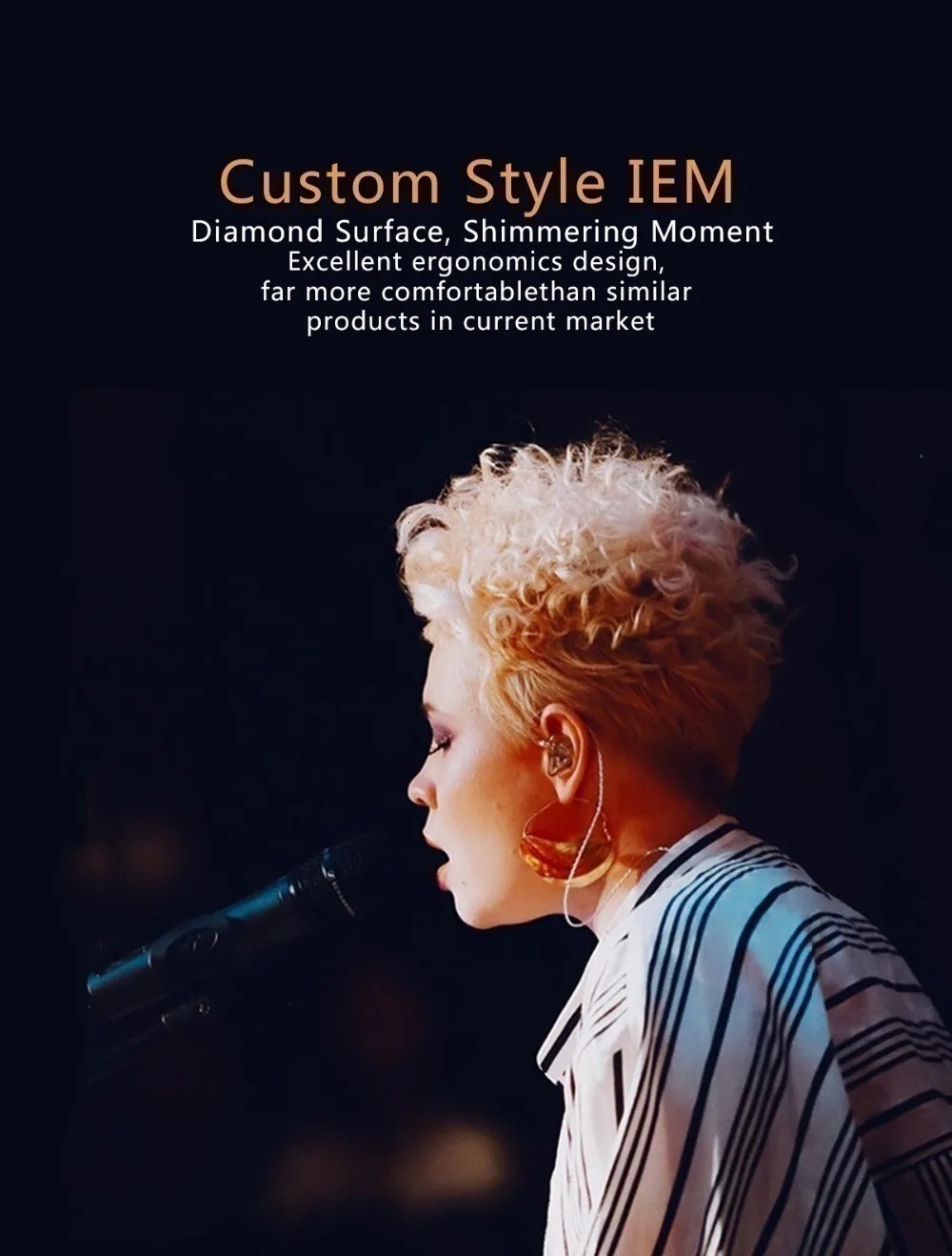 AK OperaFactory OM1 In-Ear монитор динамические наушники HIFI бас гарнитура наушники с MMCX кабель для Xiaomi