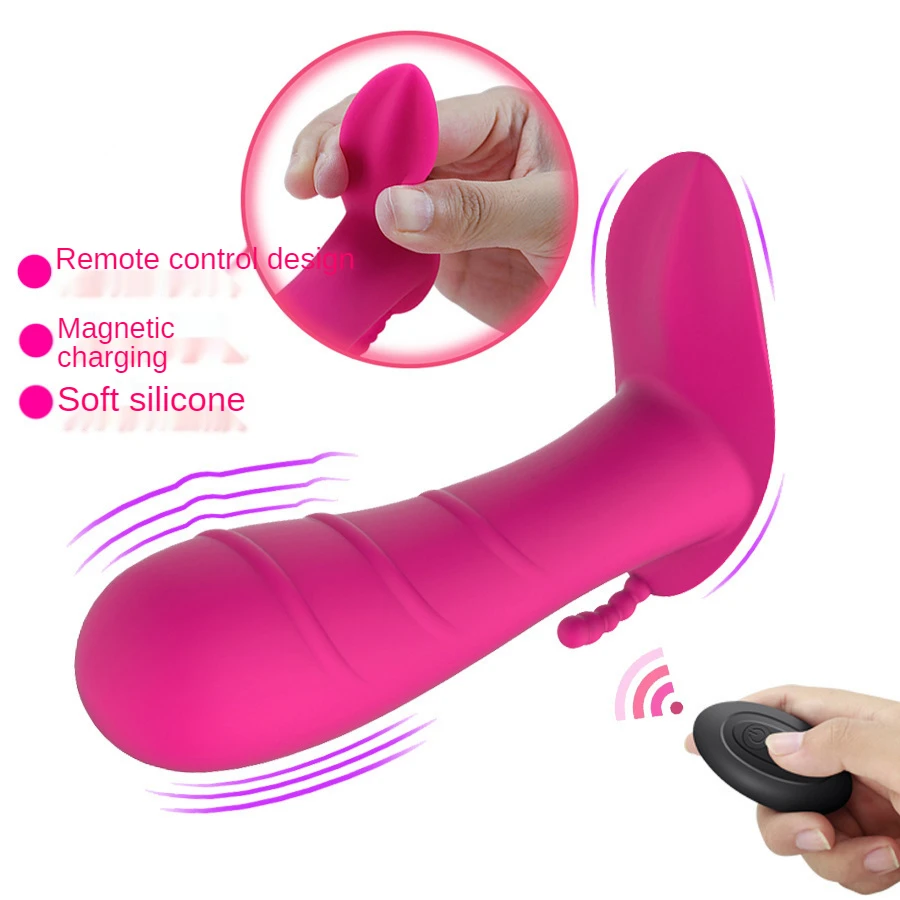 

Female wearing vibrating egg wireless rc magnetic charging multi-frequency masturbation device G-spot stimulation massage stick