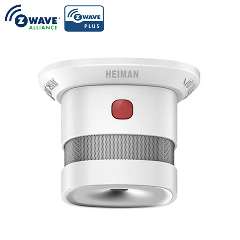 Детектор дыма HEIMAN Z Wave 868 42 МГц CE RoHS EN14604 совместим с датчиком Fibaro VERA PLUS JeedomZ Wave|smoke
