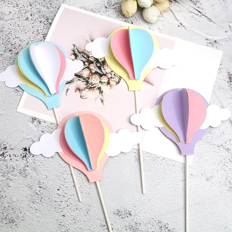 Цветной воздушный шар для украшения торта пирог на день рождения или свадьбу