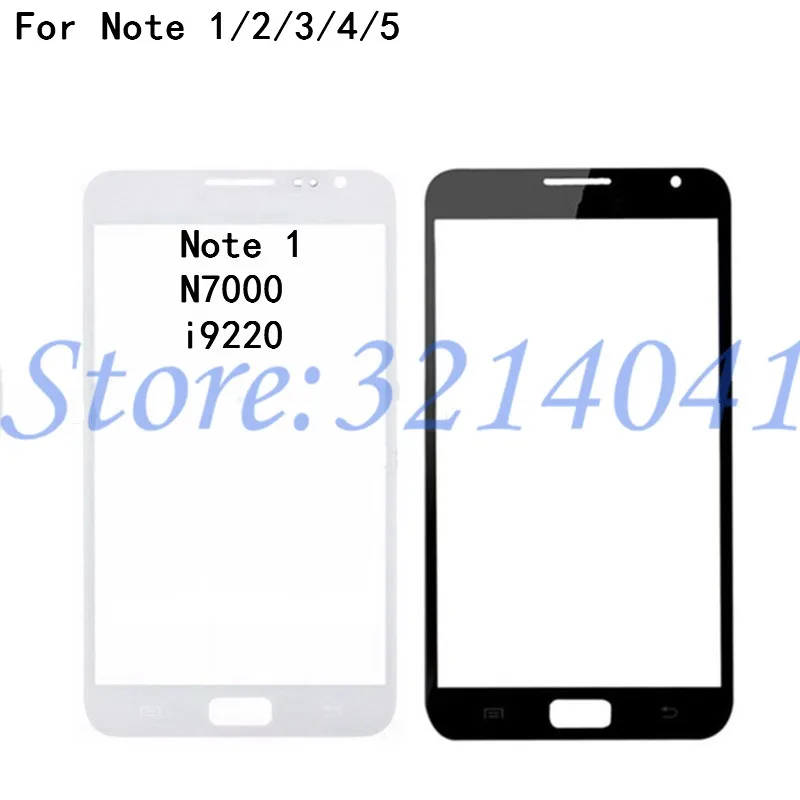 Для Samsung Galaxy Note 1 2 3 4 5 N7000 N7100 N900 N910 N920 Note4 Note5 передняя внешняя стеклянная линза