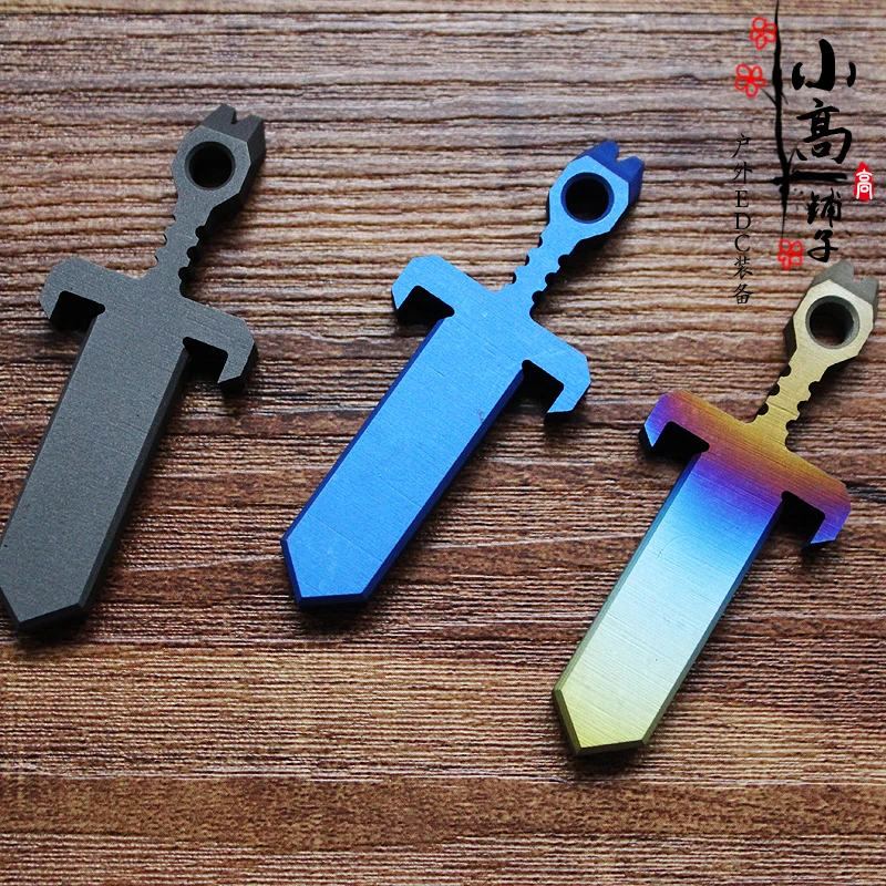 Титановый быстросъемный Мини Многофункциональный Открыватель для бутылок