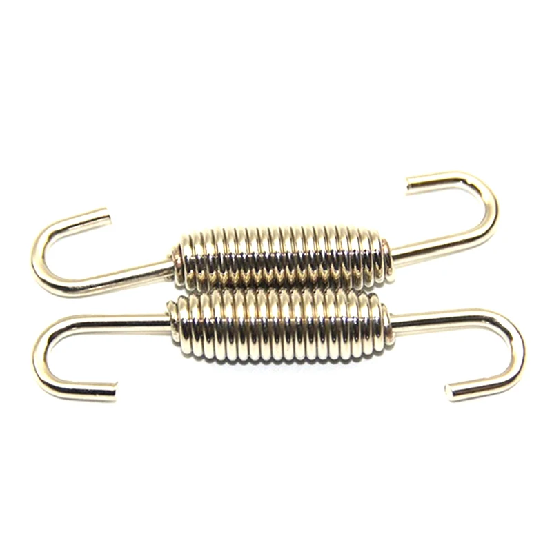 

Комплект пружин из нержавеющей стали для выхлопных газов мотоцикла, комплект из 2 вращающихся металлических пружин 68 мм