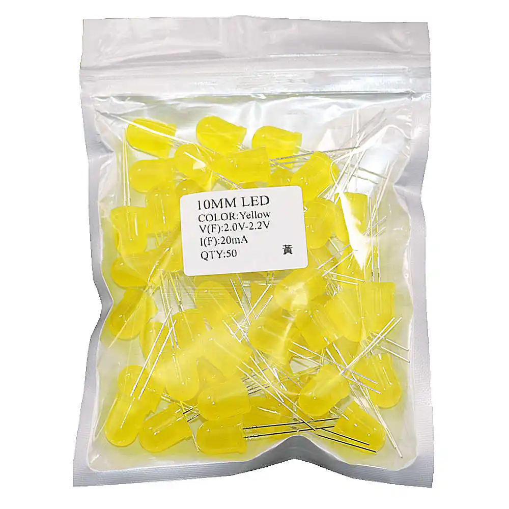 F10 10 мм светодиодный излучающий диод красный белый желтый и зеленый цвета синий 3V