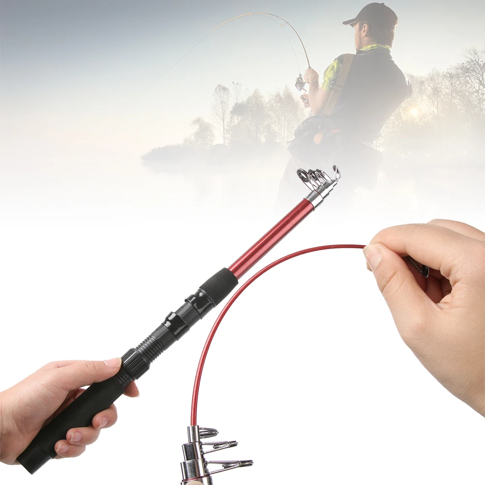 1 шт. стекловолокна морская Удочка телескопическая удочка рыболовные снасти для