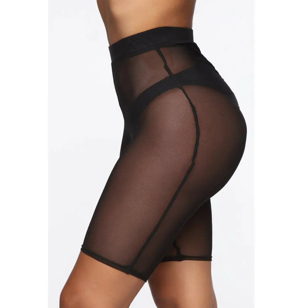 Женские летние бикини с высокой талией однотонные сексуальные сетчатые пляжная