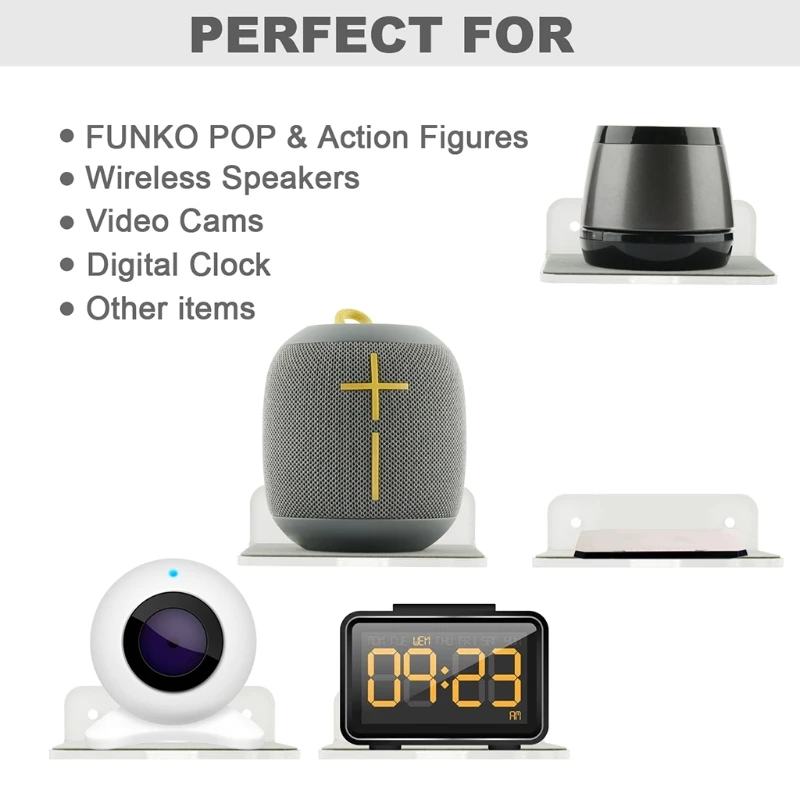 

Bluetooth-compatible Audio Wall Storage Bracket Bedside Speaker Mobile Phone Charging Bracket Wall Storage Rack