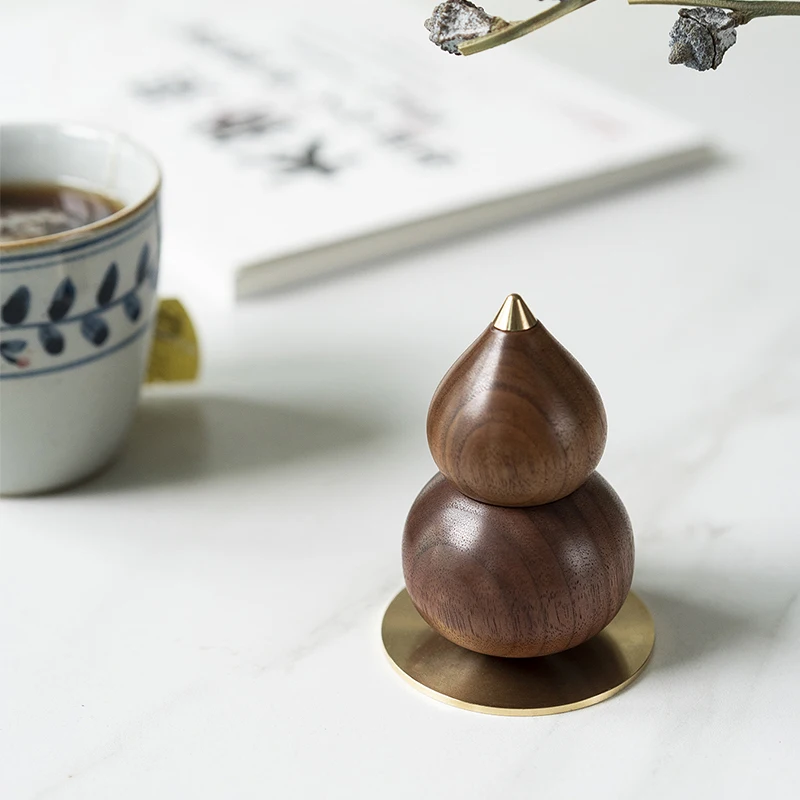 

Small Calabash Extended Fragrant Wood Essential Oil Aromatherapy Hand Gift Creative Decoration Chinese Trendy Black Walnut