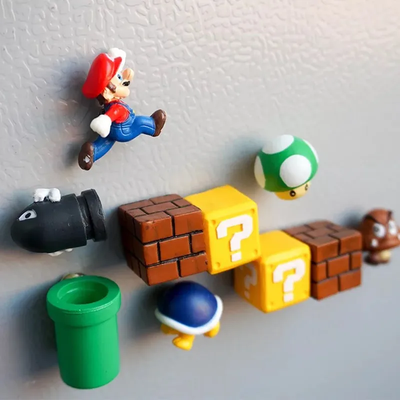 10 шт. 3D Super Mary Bros. Холодильник магниты на холодильник стикер сообщений смешно для