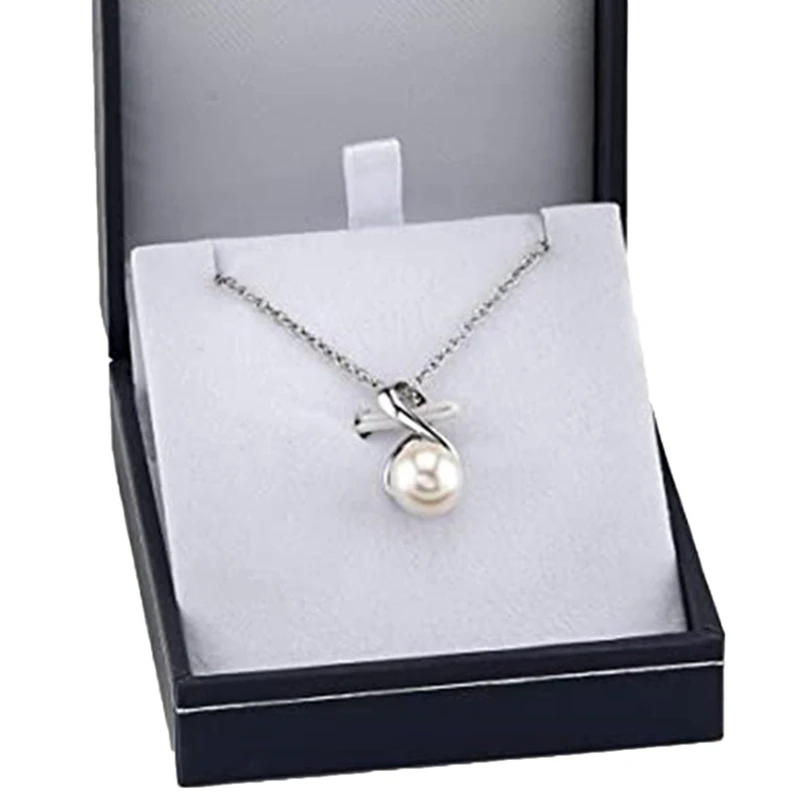 

Модный дизайн женское ожерелье с искусственным жемчугом романтическое свадебное ожерелье с подвеской высокого качества серебряного цвета...