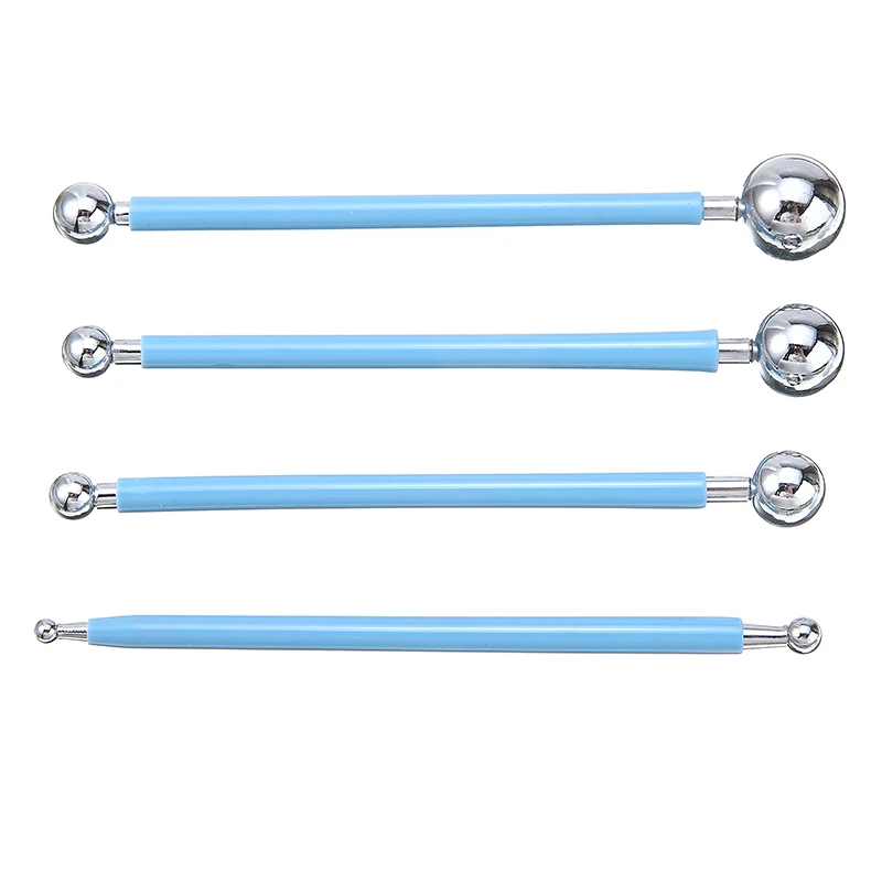 4 шт. 8 размеров моделирование мяча инструмент из нержавеющей стали помадка торт