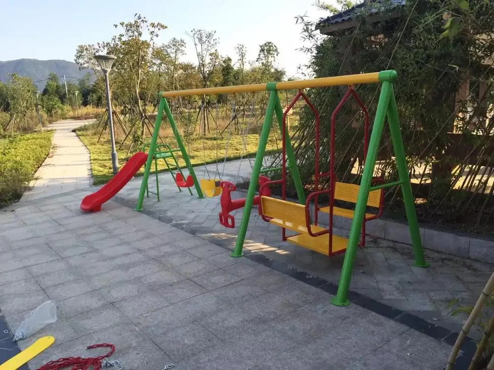 

outdoor baby swing chair playground children's plastic slide garden toys seat kids monkey bars set children child swing nest Q83