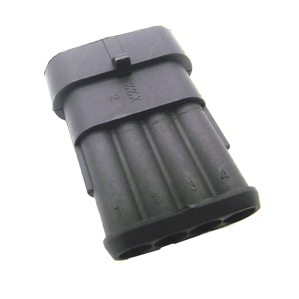 10 компл. 4Pin AMP Водонепроницаемый Электрический автомобильный разъем SuperSeal PA66