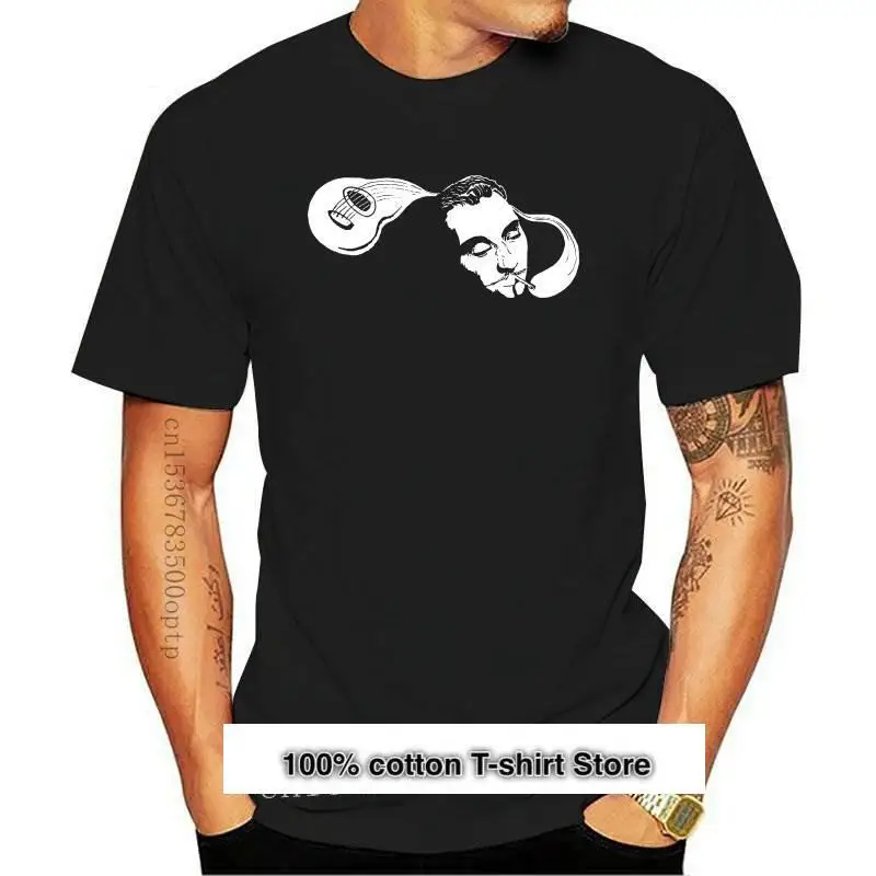 

Django-Camiseta con guitarra para hombre, ropa de Street de moda, algodón, 100%, цыганская, джаз, гитариста, nuevo