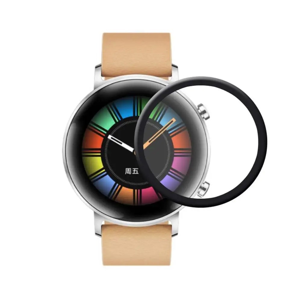 3D мягкая пластиковая защитная пленка для экрана Huawei Watch GT2 42 мм 46 полное покрытие