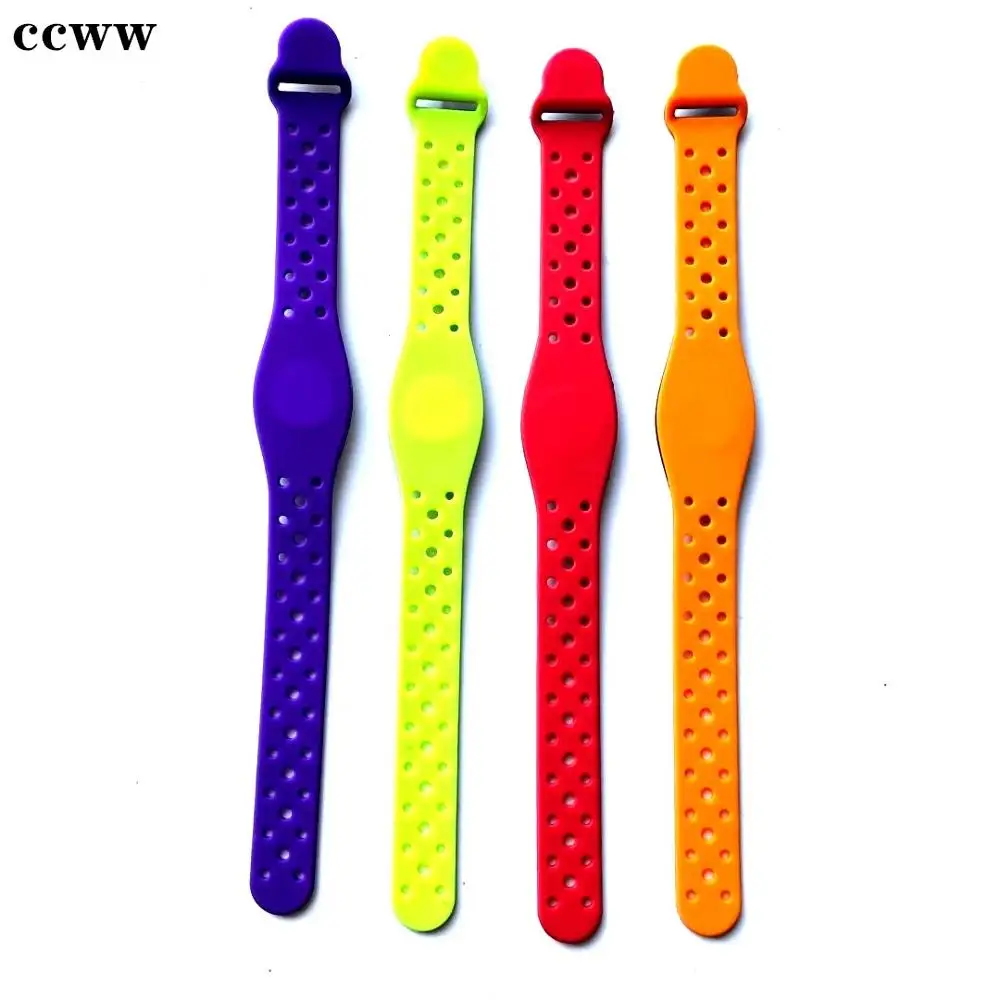 1Pcs Adjustable 13.56MHz RFID Waterproof Soft Wristband Silicone Bracelets Wrist Band NFC Smart S50 1k IC Access Control Card |