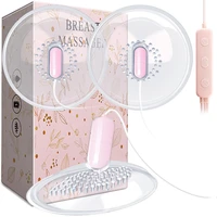 multi function 3 heads2 heads vibrating nipple pump suckers silicone breast massager bullet love egg vibrator for women couples