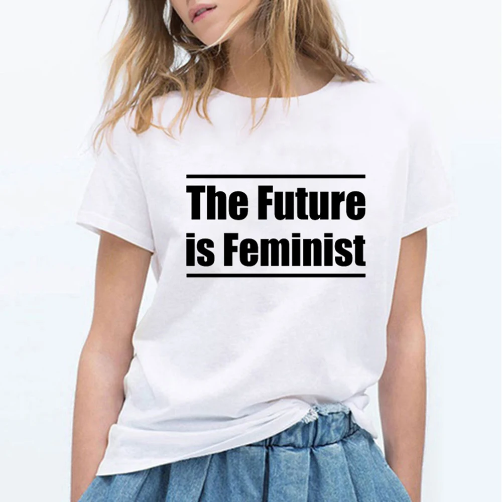 Будущее женских футболка Для женщин одежда Tumblr прав человека унисекс топы |
