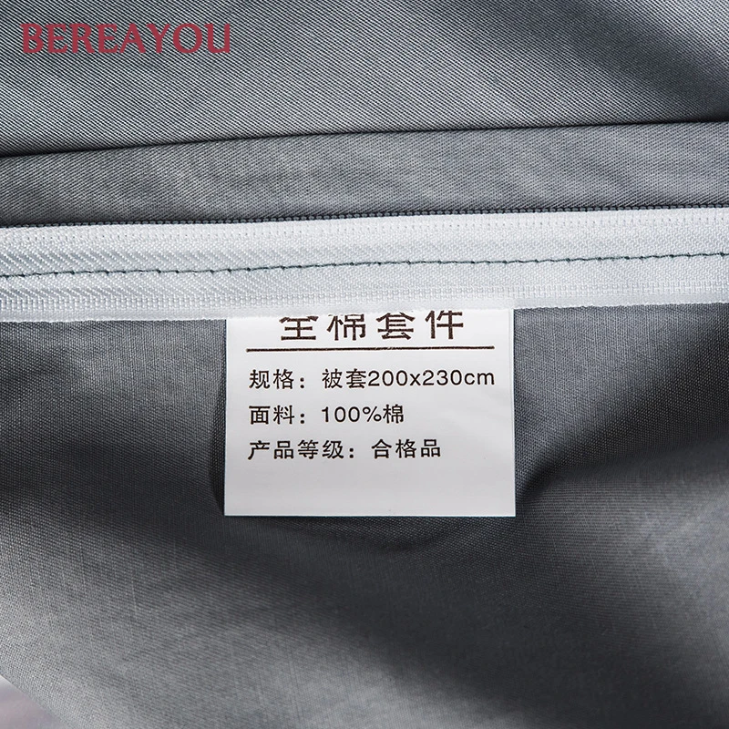 Роскошные постельные принадлежности хлопок сатин 60S домашний текстиль синий