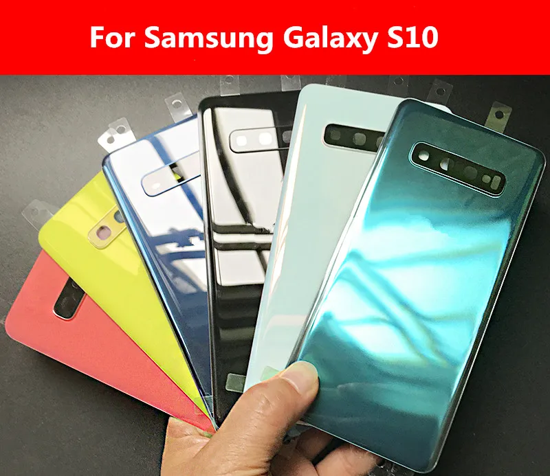 Корпус S 10 для Samsung Galaxy S10 S10e G973 G970 запасная крышка аккумулятора задняя телефона +