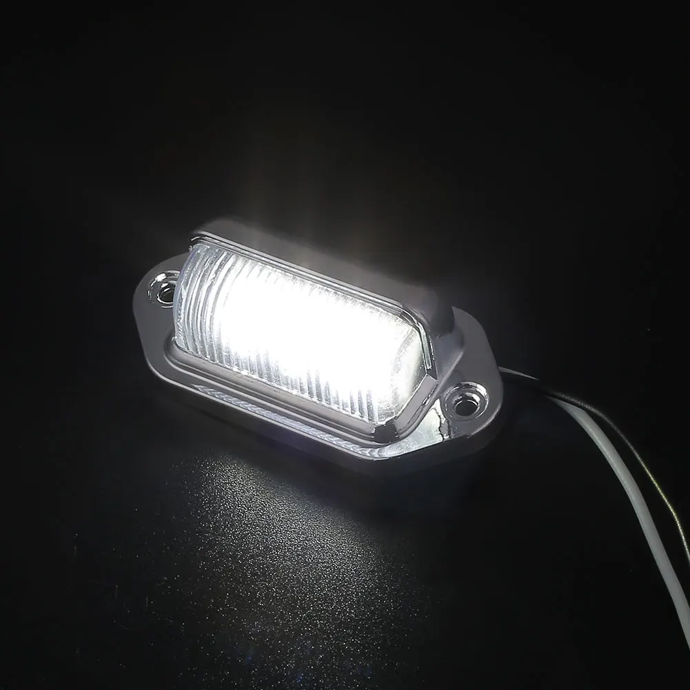 

Automotive DC12-24V Taillight Side Light Plate License Trucks Number 6LED License Plate Light