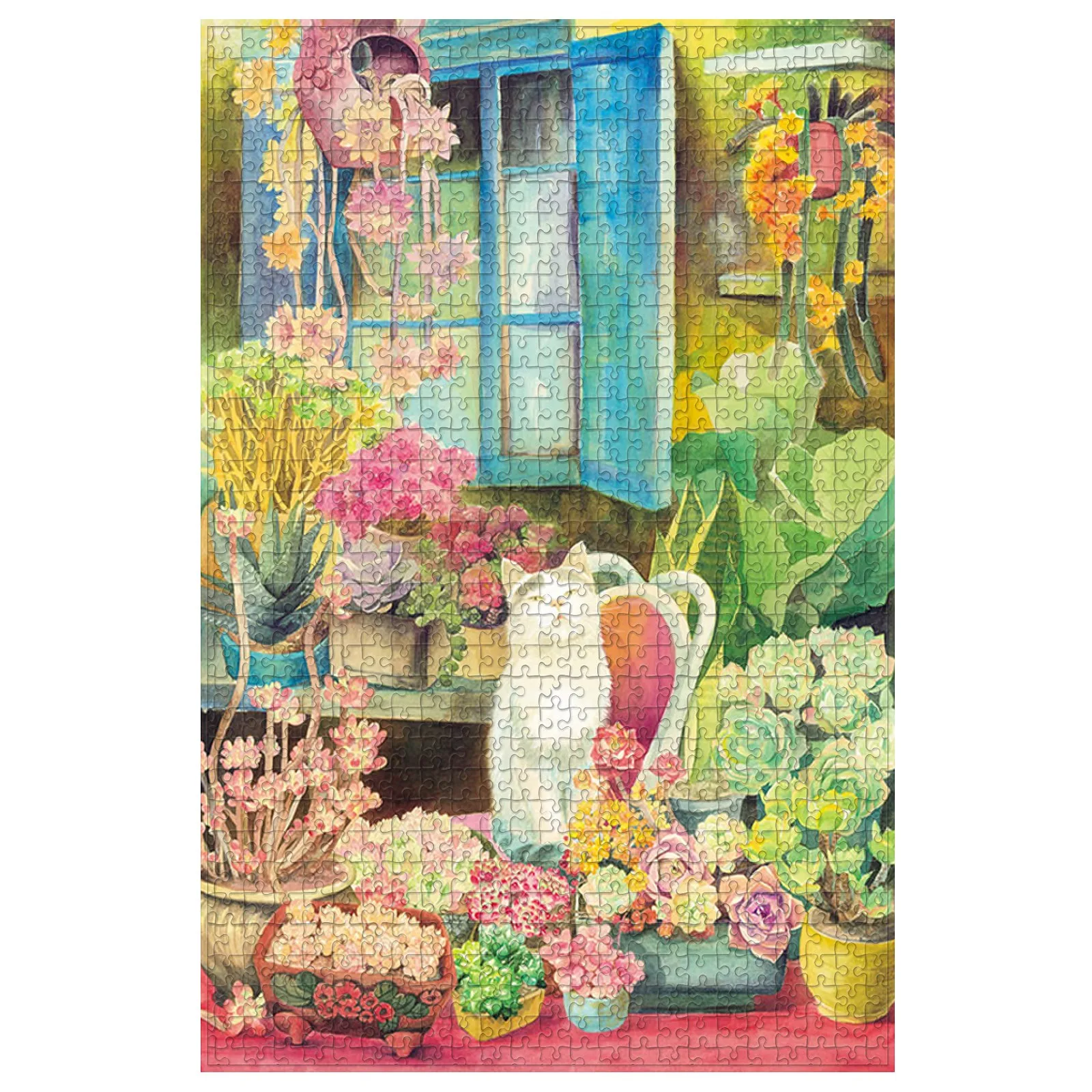 

HIINST 1000pcs Spring Garden & Cat Picture Jigsaw Puzzles Adults Decompression Toy Kid Educational Toy Drop Ship