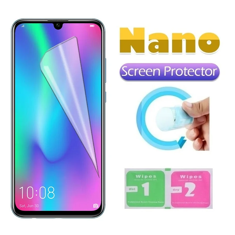 Взрывозащищенная нано защитная пленка Honor 20 Pro 9 8 Lite 20i 10i 10 Защитная для