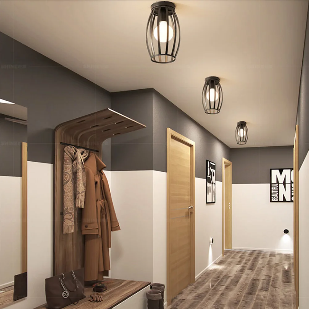 Современная светодиодная Подвесная лампа черный минималистичный металлический