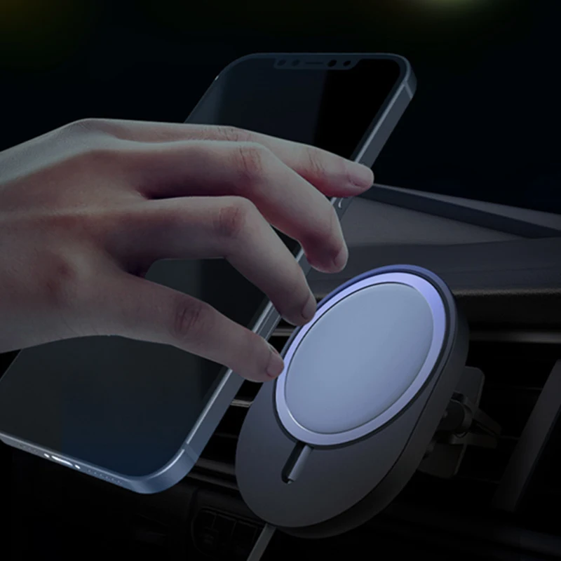 

For IPhone Wireless Magnetizing Bracket Car Holder Bracket Mounts X1 Retractable Portable Wireless Charger Stand Applicable