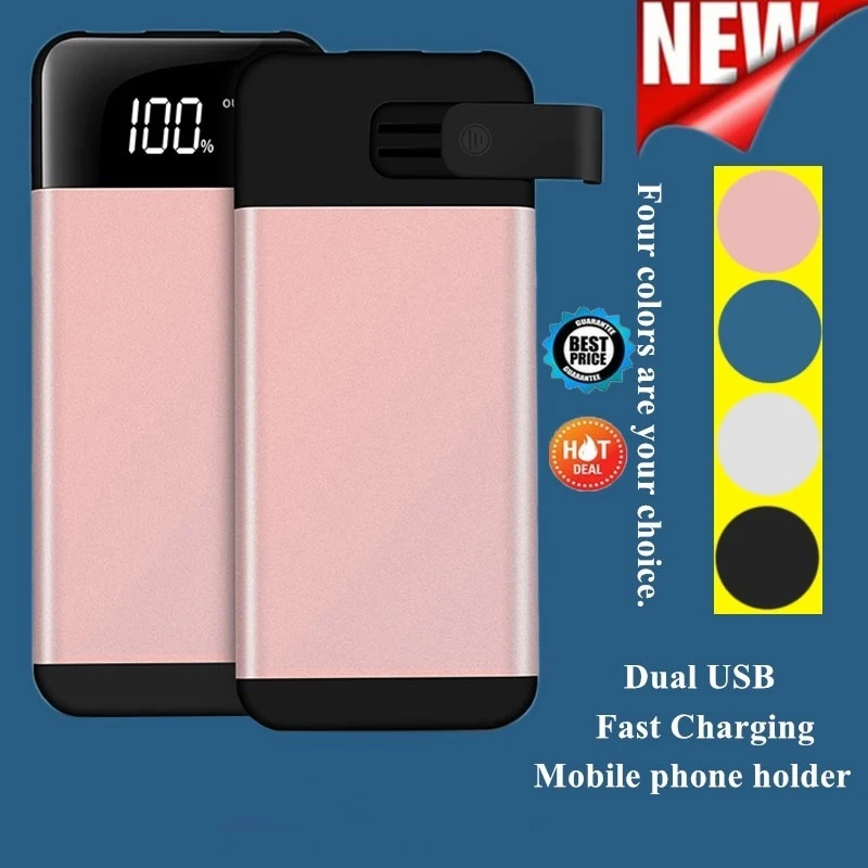 Беспроводной внешний аккумулятор 30000 мАч водонепроницаемый портативный