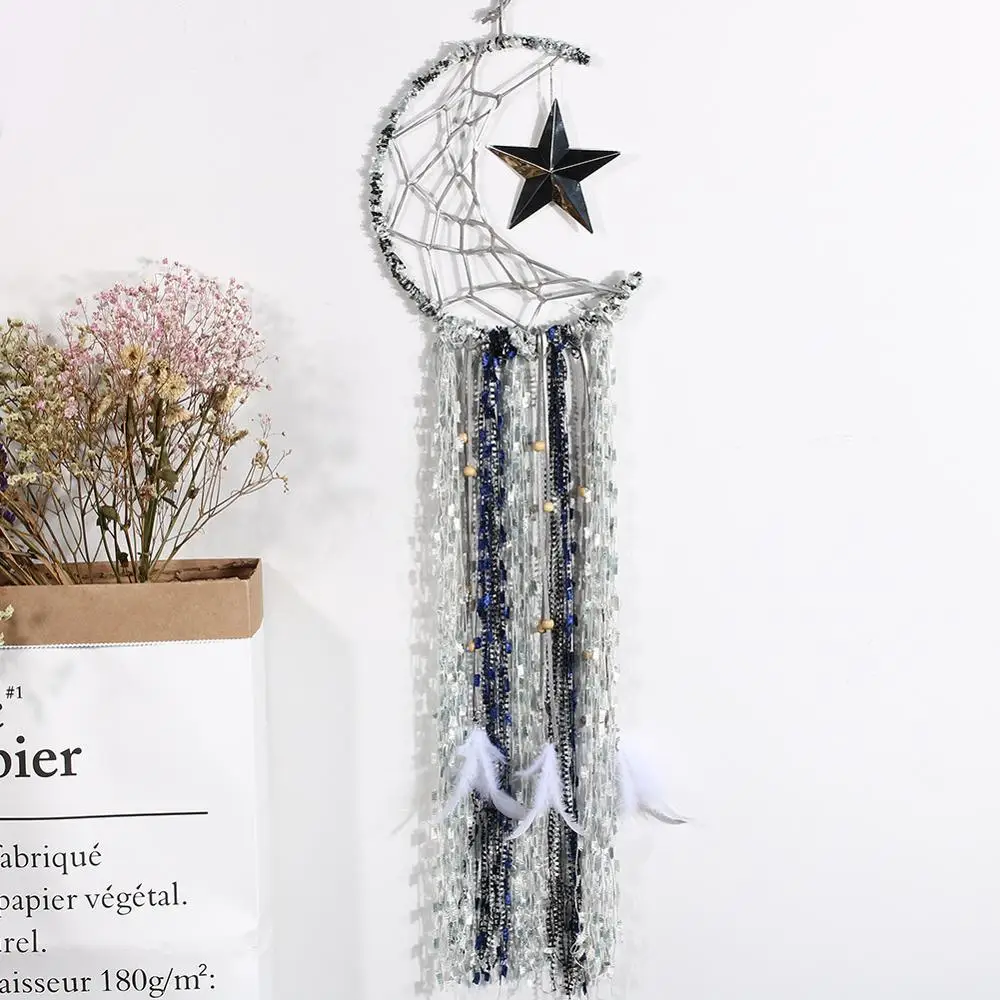 Луна Звезда Ловец снов декор для детской комнаты настенные подвесные бамперы