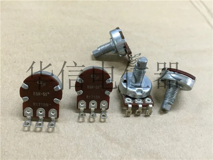 3 шт. для CF R1710N 172 Тип одинарный потенциометр B5K/отверстие изогнутая ножка/длина