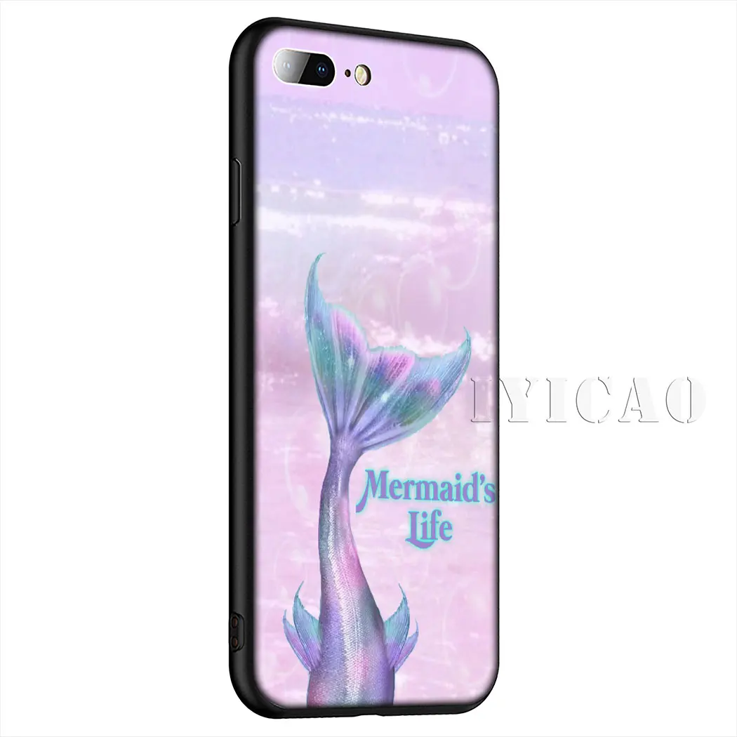 IYICAO Mermaid Tail Scale Soft Silicone Case for iPhone 11 Pro Max XR X XS 6 6S 7 8 Plus 5 5S SE Phone |
