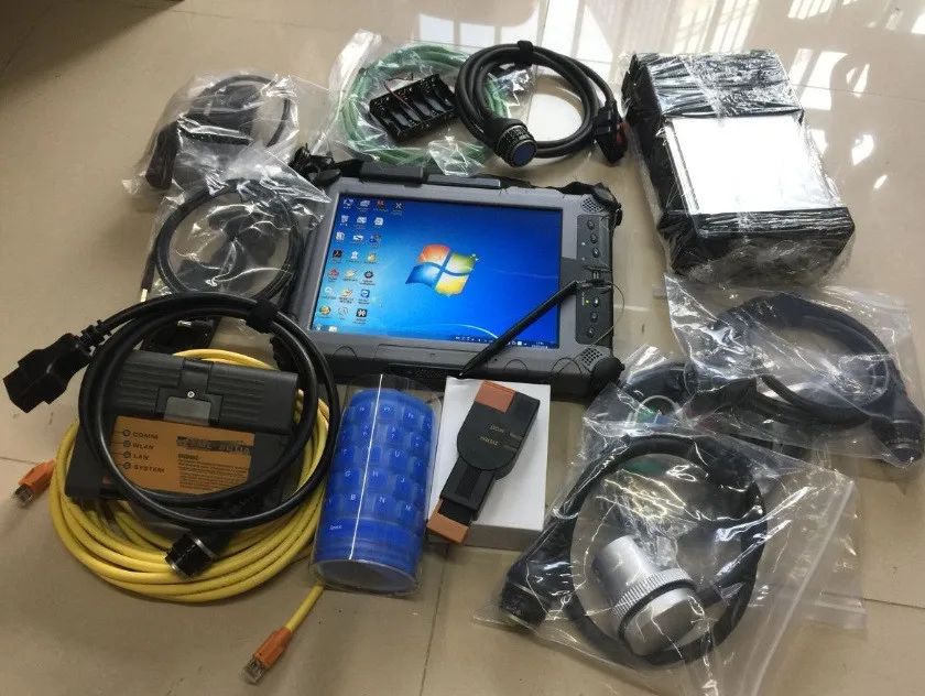 Диагностический ноутбук IX104 I7 8G 2 SSD с программным обеспечением V12/2019 для BMW A2 Icom MB