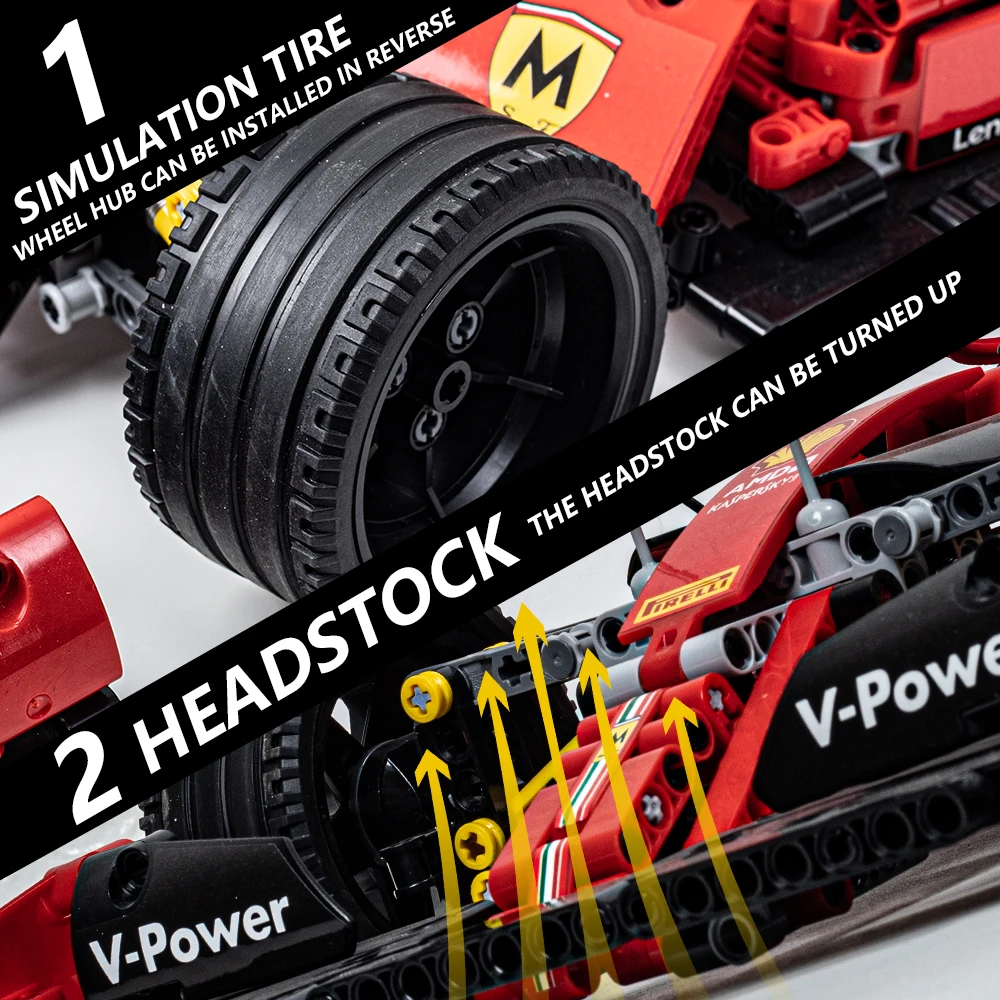 Высокотехнологичная серия моделирование F1 гоночной машины модель строительные