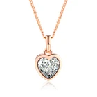 Уникальные ожерелья и кулоны с сердечками из кристаллов, модные ювелирные украшения в стиле OL для женщин, аксессуары для цепи DFN130