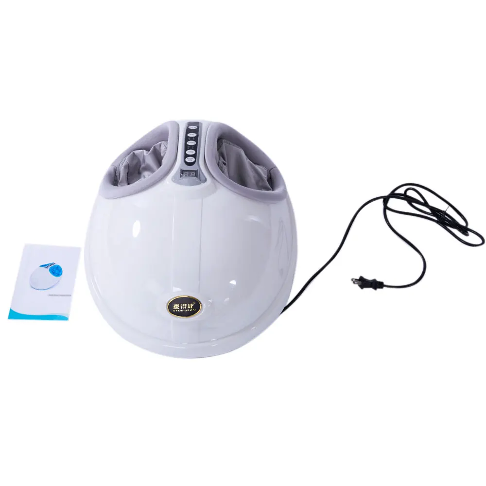 

Heat Rolling Kneading LED Display Air Pressure Relaxing Shiatsu Leg Foot Massager 110V US Plug White