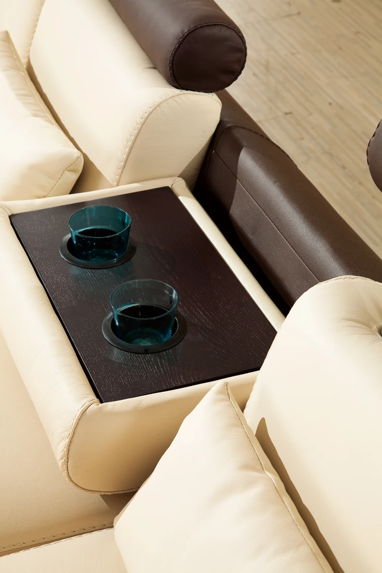 Дизайнерский современный первоклассный кожаный диван с откидывающейся спинкой