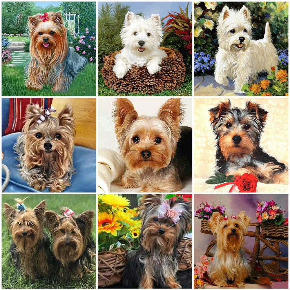 

HUACAN Full Square Diamond Painting Dog Rhinestone Kit Sale 5D DIY Diamond Embroidery Animal Cross Stitch Handmade Gift Art