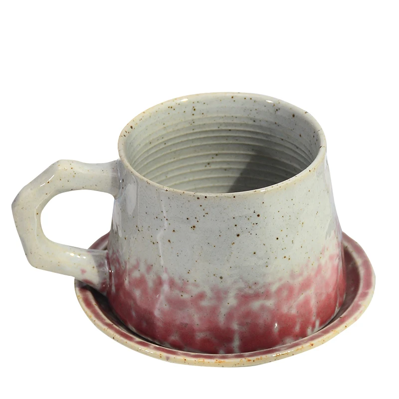 

Ceramic Japanese Tea Cup Set Environmentally Friendly Retro Coffee Cup Set Reusable Crockery Taza Ceramica Drinkware EB50BD