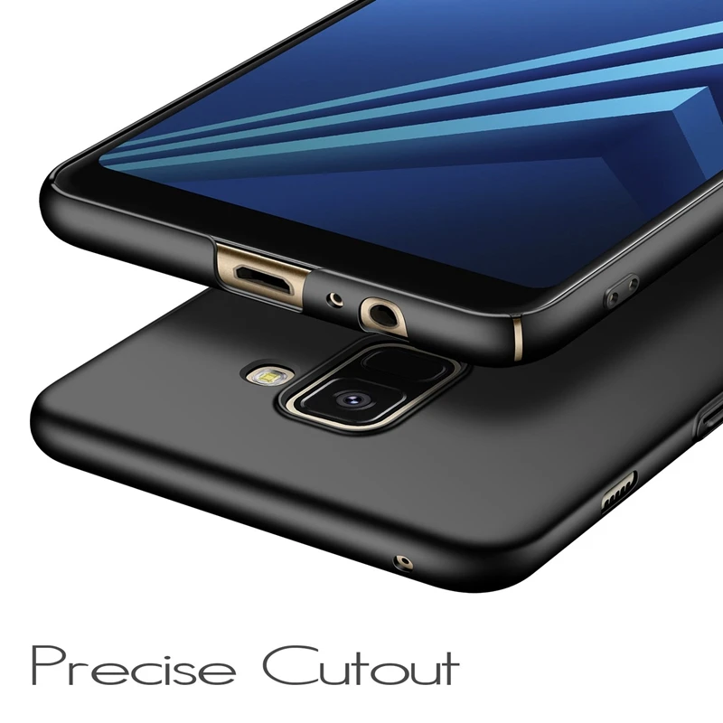 Ультратонкий Жесткий чехол для Samsung Galaxy A8 2018 Чехол PC матовый защитный чехол|Сумки