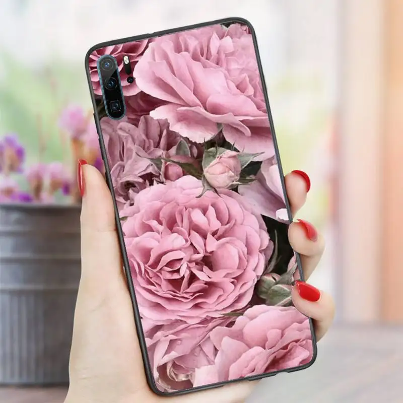 

Colorful Flower Rose Peony Phone Case For Huawei honor Mate P 10 20 30 40 i 9 8 pro x Lite smart 2019 nova 5t