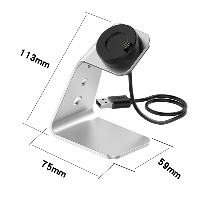 

Charger Stand Charger for Garmin Legacy Watch Forerunner 745,Garmin Venu/Sq/Fenix6 USB Aluminum Watch Charging Dock