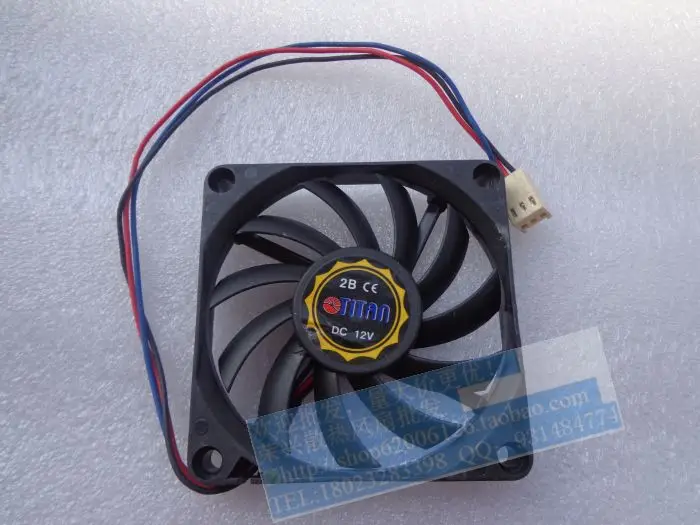 TITAN TFD-7010H12B 12V 0.30A 7010 70*70*10mm охлаждающий вентилятор |