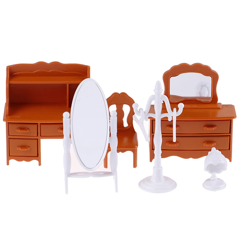 1 компл. Комод настольное зеркало стул расческа ручное фен для волос флакон духов